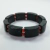 Bracelet in green serpentine