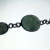 Brazalete elaborado en plata 925 con jade celeste translúcido - Imagen 2